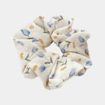 chouchou fleuri beige meolina