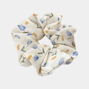 chouchou fleuri beige meolina