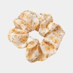 chouchou fleuri jaune meolina