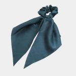 chouchou foulard bleu canard meolina