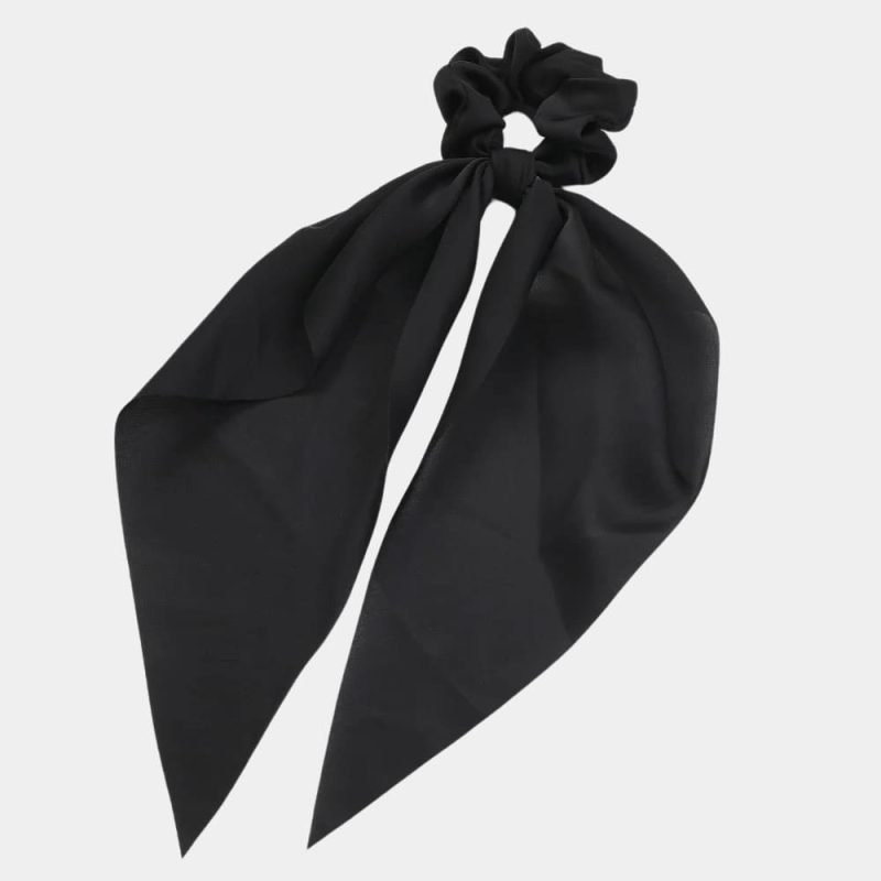 chouchou foulard noir meolina