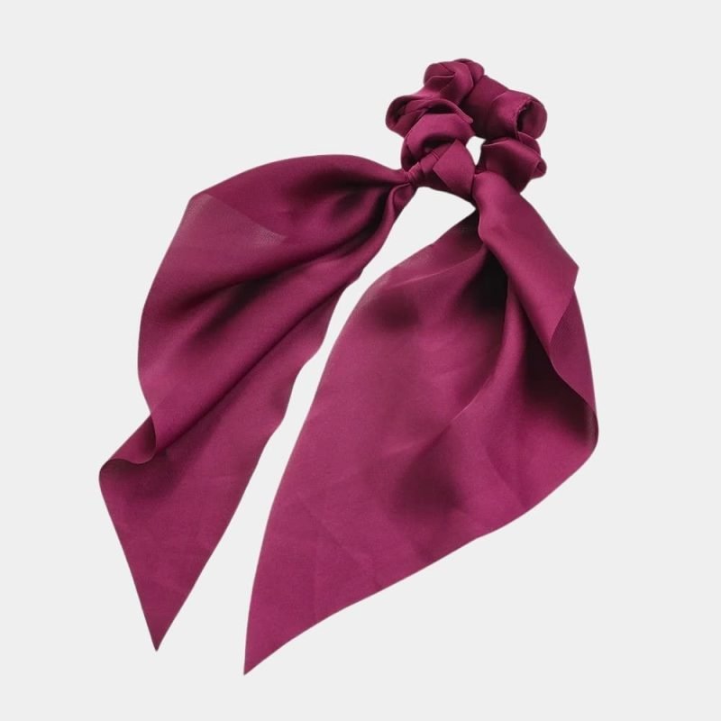 chouchou foulard violet magenta meolina