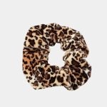 chouchou leopard beige velours meolina