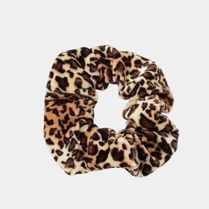 chouchou leopard beige velours meolina