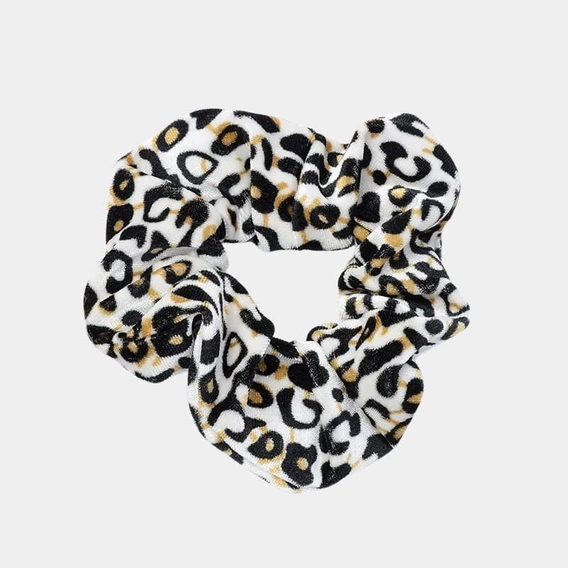 chouchou leopard blanc velours meolina chouchou leopard blanc velours meolina