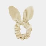 chouchou noeud beige velours meolina