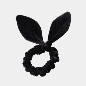 chouchou noeud noir velours meolina