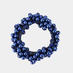 chouchou perles bleues meolina