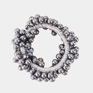 chouchou perles grises meolina