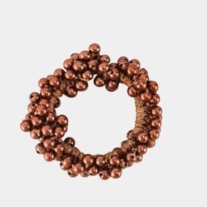 chouchou perles marron meolina