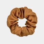 chouchou satin marron meolina