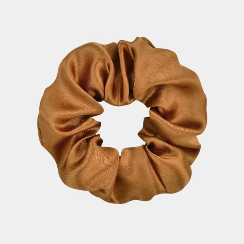 chouchou satin marron meolina chouchou satin marron meolina