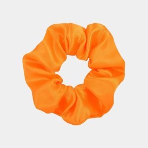 chouchou satin orange fluo meolina