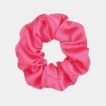 chouchou satin rose fonce meolina