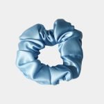 chouchou soie bleu clair meolina