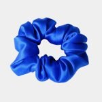 chouchou soie bleu meolina