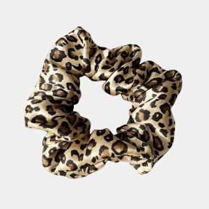 chouchou soie leopard meolina