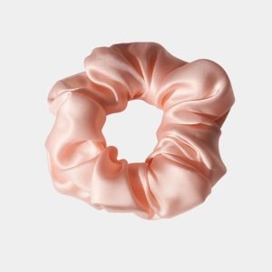 chouchou soie rose meolina