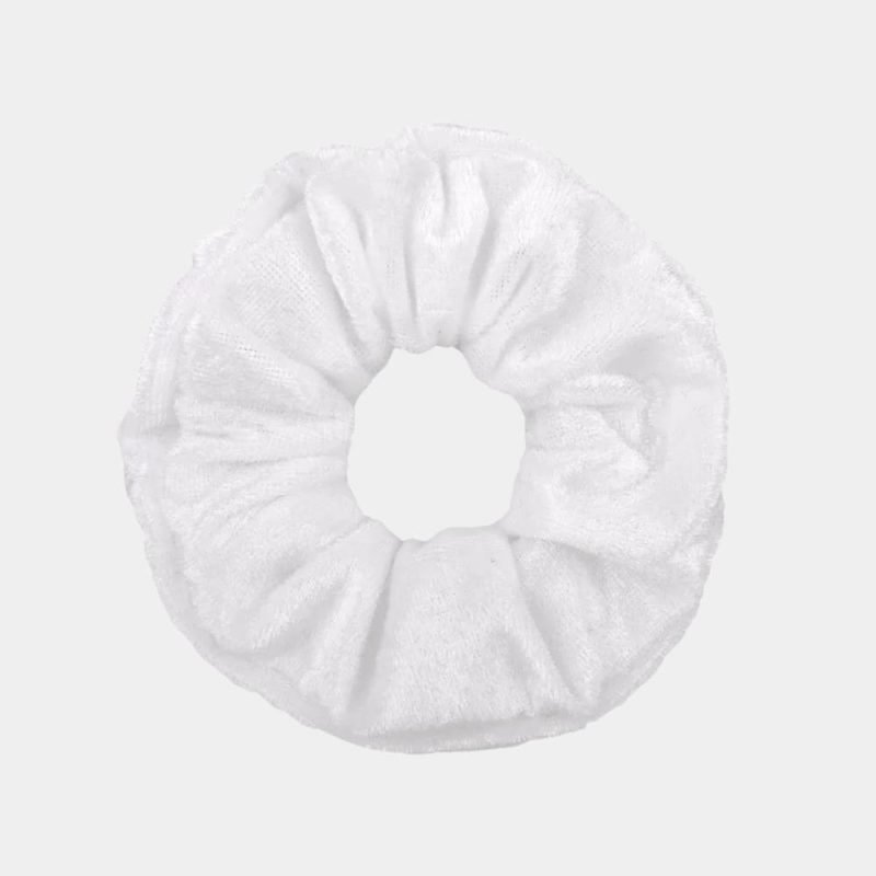 chouchou velours blanc meolina