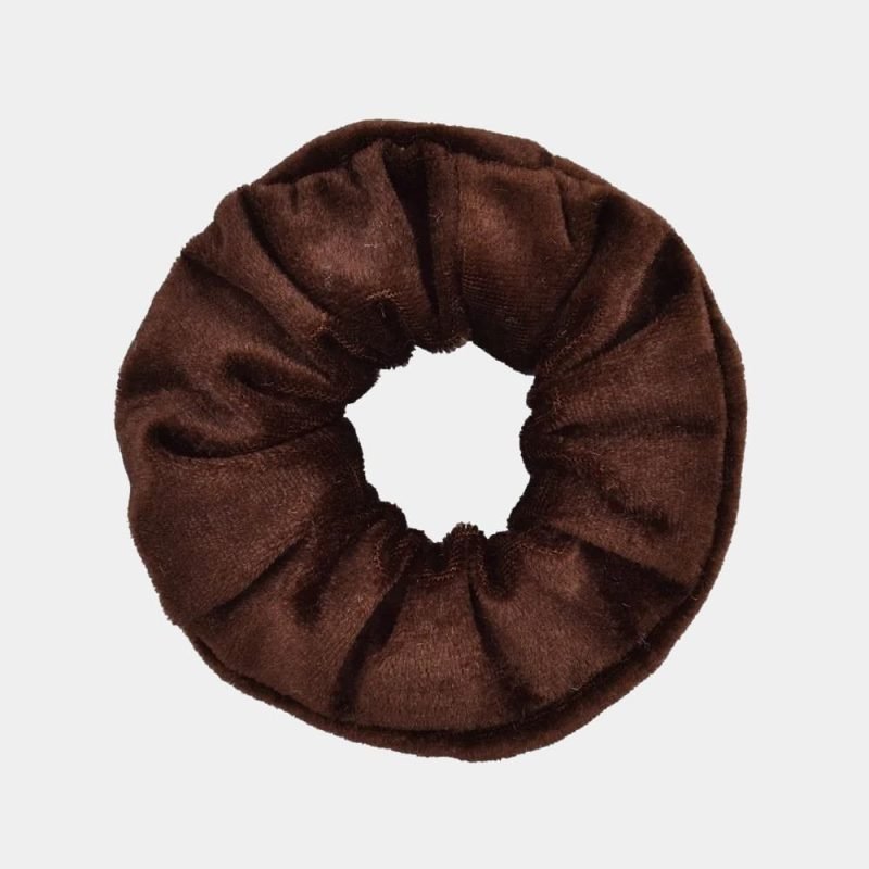 chouchou velours cafe fonce meolina