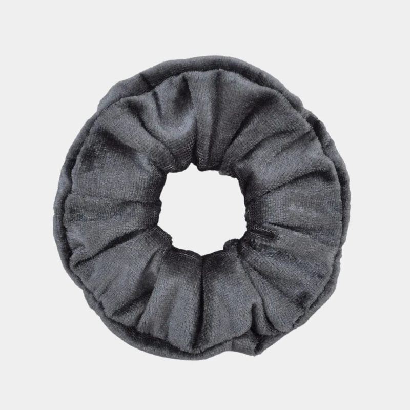 chouchou velours gris fonce meolina chouchou velours gris fonce meolina