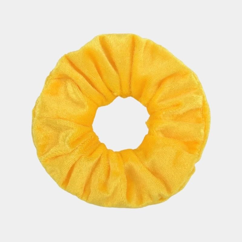 chouchou velours jaune meolina