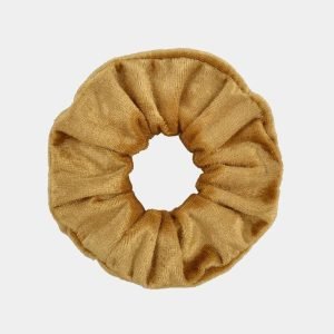 chouchou velours marron clair meolina