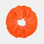 chouchou velours orange vif meolina