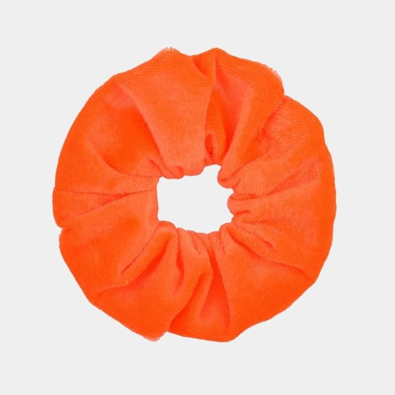 chouchou velours orange vif meolina