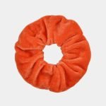 chouchou velours rouge orange meolina