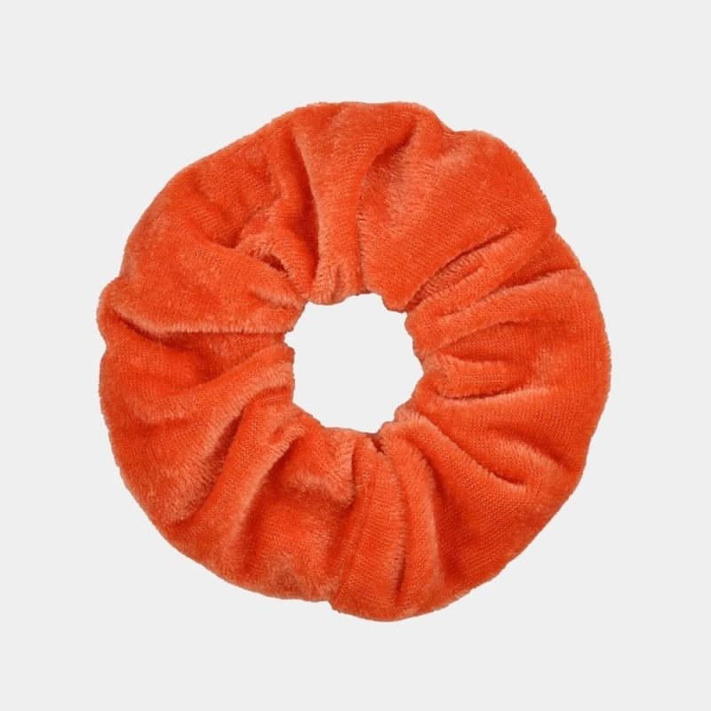 chouchou velours rouge orange meolina