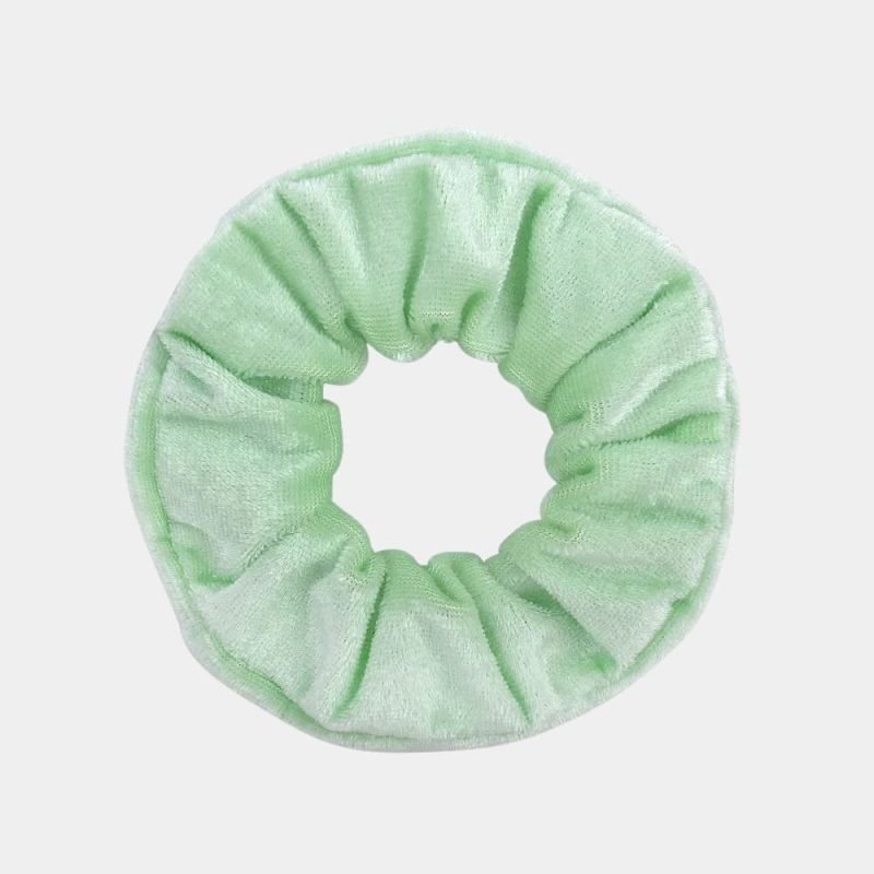 chouchou velours vert clair meolina