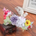 couronne de fleurs multi