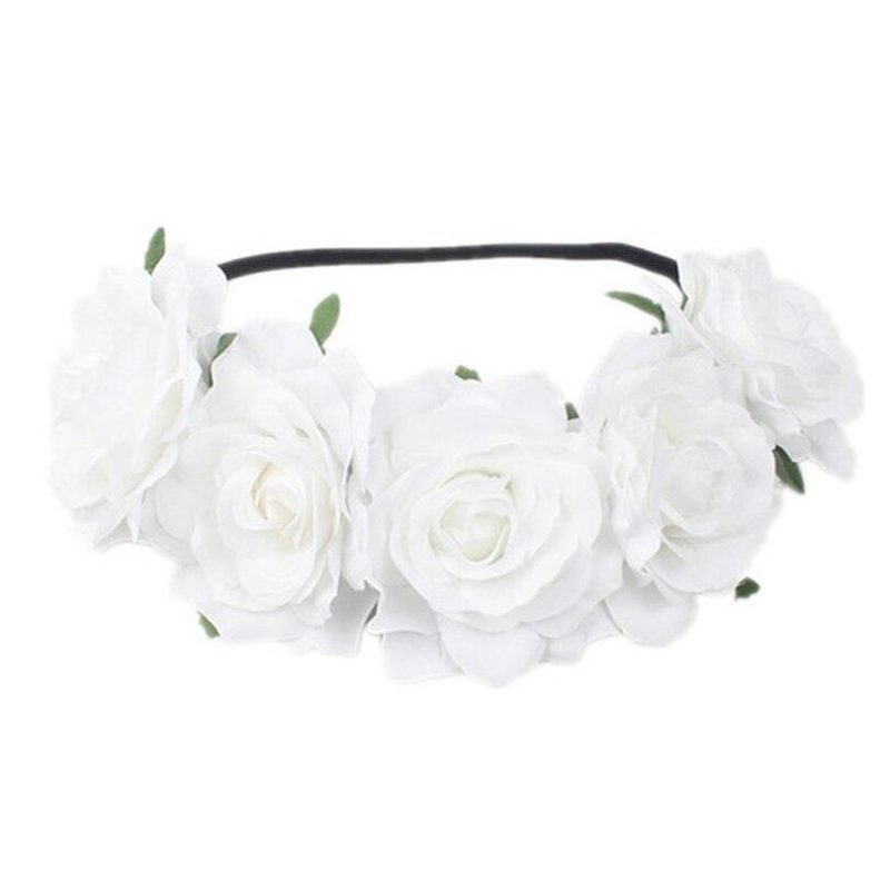 couronne fleurs blanches