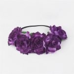 couronne roses violet