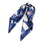 foulard cheveux bleu