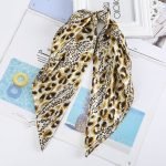 foulard cheveux leopard