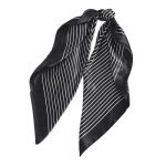 foulard cheveux satin noir refef
