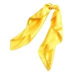foulard jaune satin