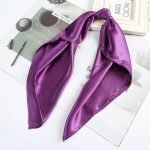 foulard violet satin