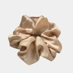 gros chouchou beige satin meolina