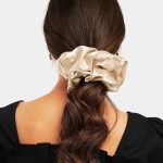 gros chouchou beige satin meolina 2