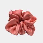 gros chouchou rouge pastel satin meolina