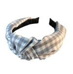 headband carreau gris