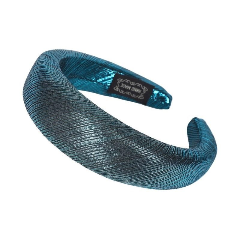 maxi serre tete vleu satin