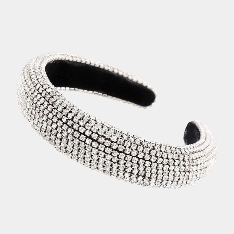 serre tete argente strass meolina