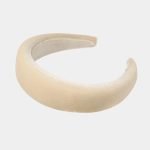 serre tete beige epais velours meolina