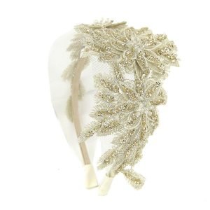 serre tete bijoux dore