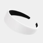 serre tete blanc large cuir meolina