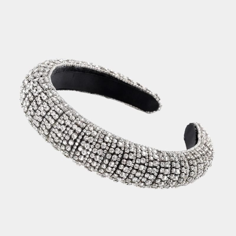 serre tete blanc strass meolina